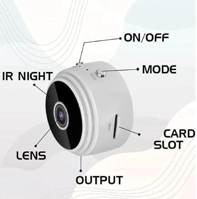 Mini Cámara IP inalámbrica 1080P con Visión Nocturna y Control por Celular