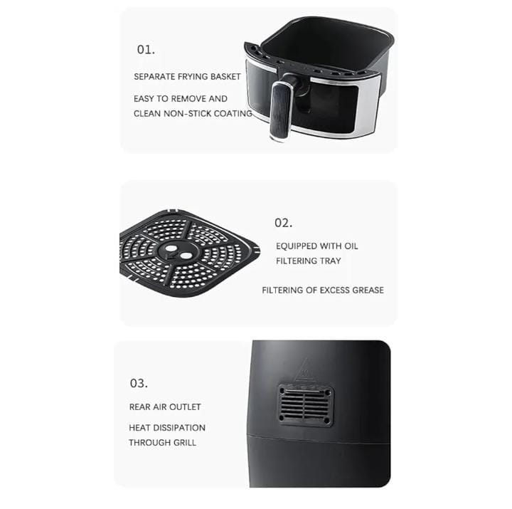 Horno Digital Freidora de Aire 8L | Rojas Point