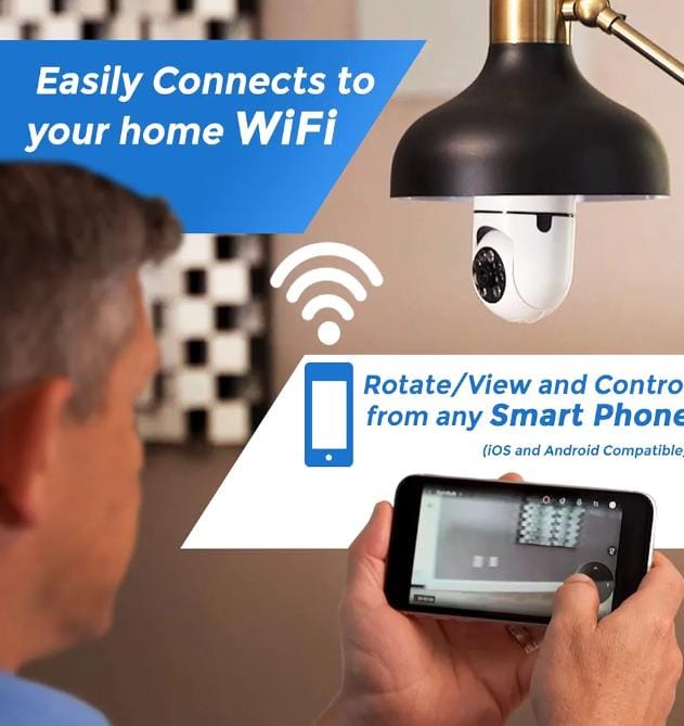 Foco Cámara WiFi de Seguridad 1080P | Rojas Point