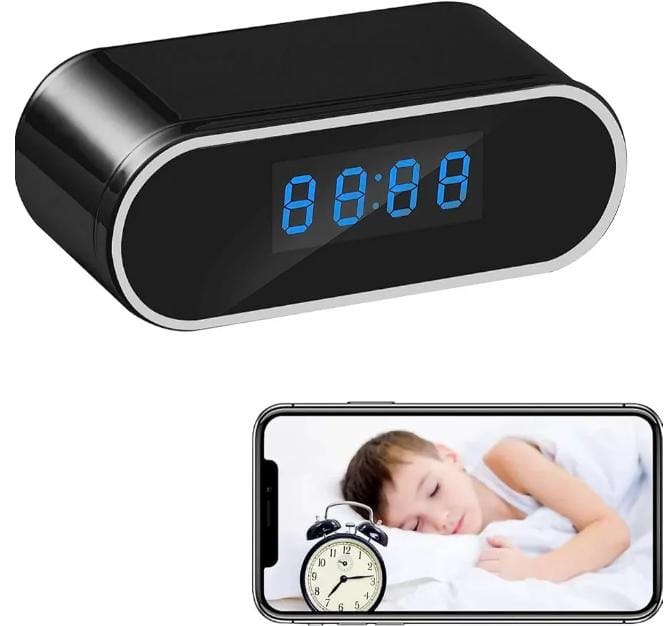 đź•’ Cámara EspĂa Reloj Digital 1080P – Seguridad 100% Oculta