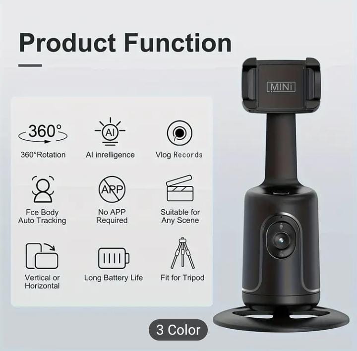 Trípode Inteligente con Sensor de Movimiento 360°