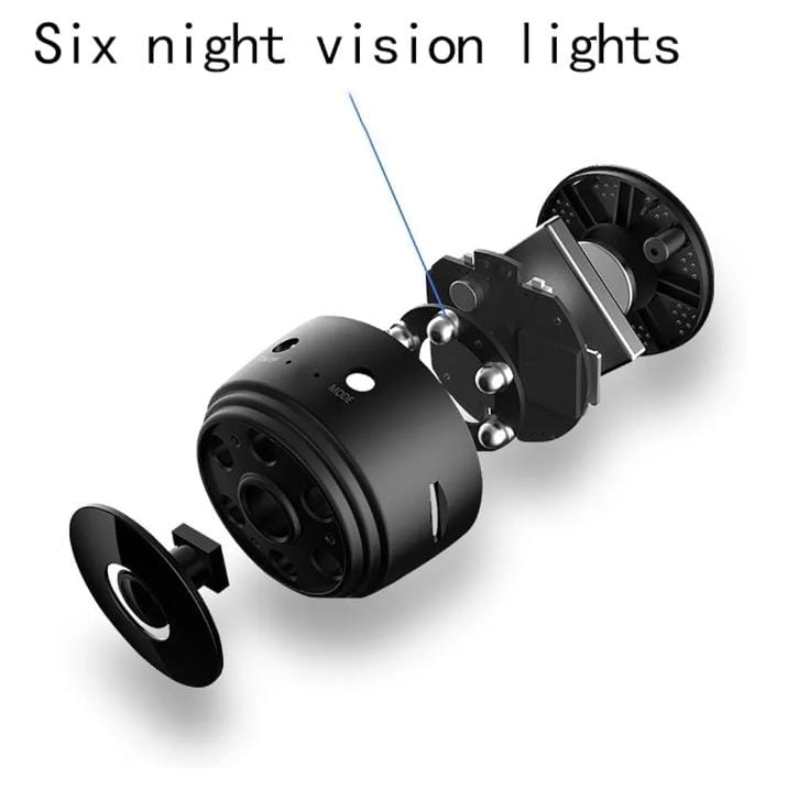 Mini Cámara IP inalámbrica 1080P con Visión Nocturna y Control por Celular