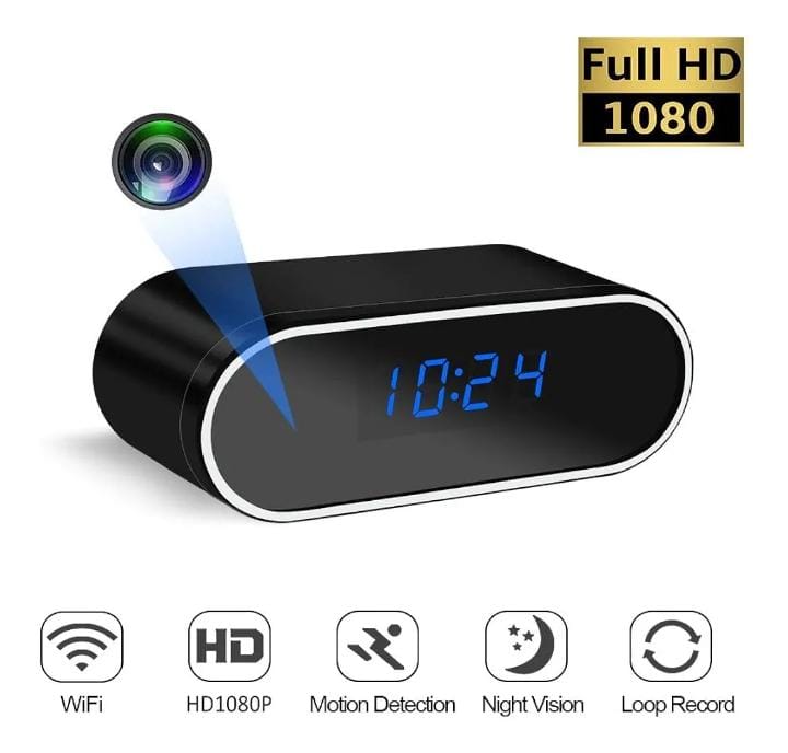 🕒 Cámara Espía Reloj Digital 1080P – Seguridad 100% Oculta