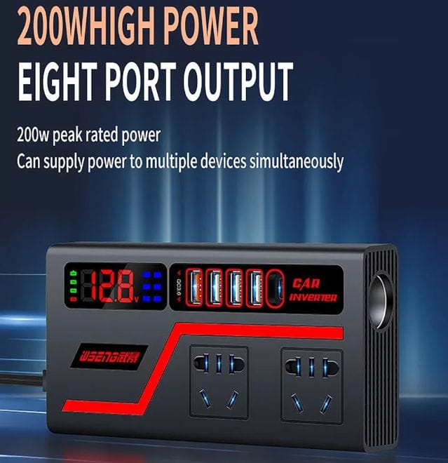 🔌Cargador Universal para Vehículos  Inverter HY-0403