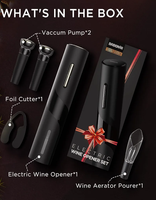 Destapador de Vino Eléctrico 4 en 1